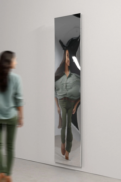 DISTORTING MIRROR 200x45 - Rectangular wall-mounted hall mirror by VIDAME EDITIONS - view 3